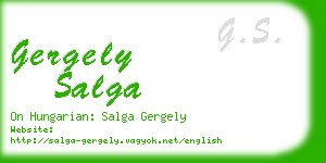 gergely salga business card